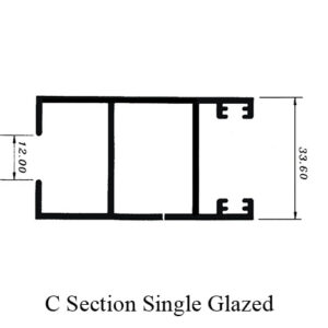 C Section Single Glazed