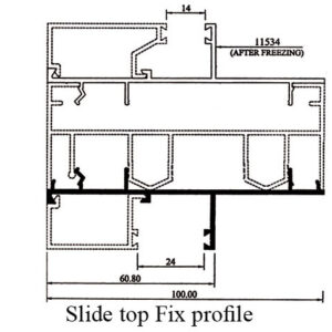 10cm Fix Clip Slide Top