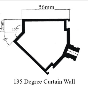 Curtain Wall 135 Degree