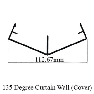 135 Degree Curtain Wall Cover