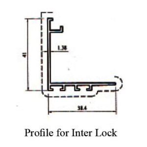 GE Thermal Break10.5cm Sliding Profile for Interlock