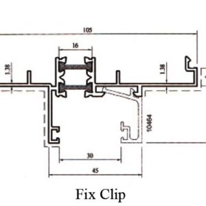 GE Thermal Break 10.5cm Sliding Fix Clip