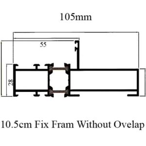 10.5cm Thermal Brake Fix Frame Without Overlap