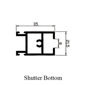 5.5cm Shutter Bottom