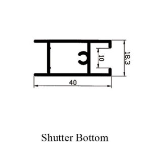 8cm Shutter Bottom