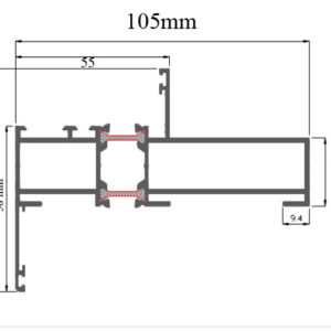 AE Thermal Break 10.5cm Fix Frame