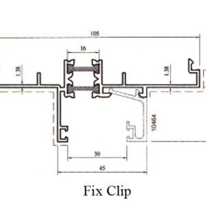 AE Thermal Break 10.5cm Sliding Sliding Top Fix