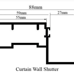 Curtain Wall Shutter 88mm