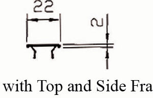 GE 12cm Sliding Series ,Fix with Top and Side Frame