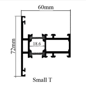 Small T Profile TB Hinge Series Gulf Extrusion