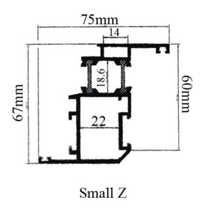 Small Z Profile TB Hinge Series Gulf Extrusion