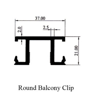 Round Balcony Clip