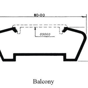Balcony/ 8cm Balcony Top